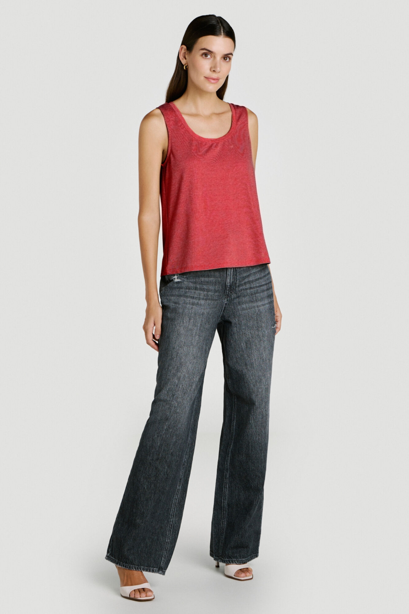 Vila Top de mulher sem mangas com l&uacute;rex