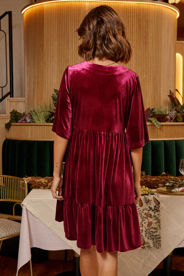 Polín Et Moi Vestido Glenda Cereza Granate