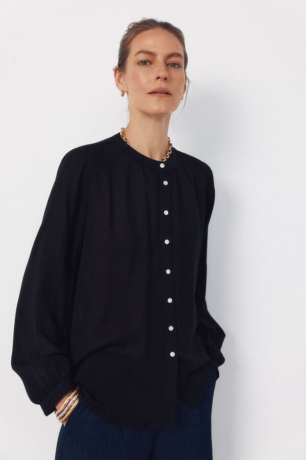 Cortefiel Round neck blouse Multicolour