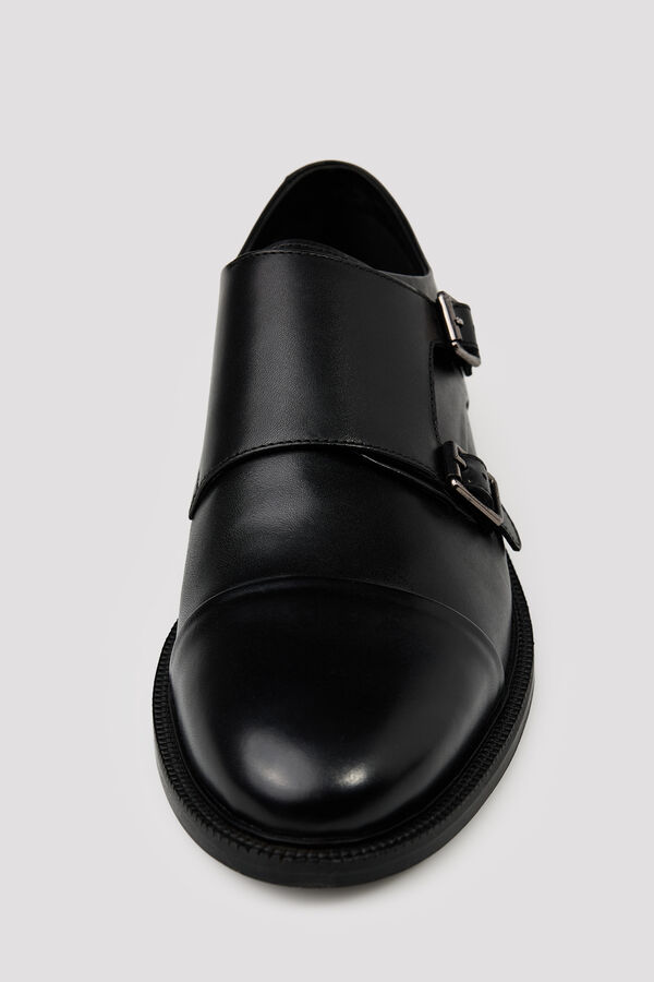 Cortefiel Two buckle dress shoe Black