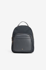 Vilanova Mochila com efeito de couro Azul