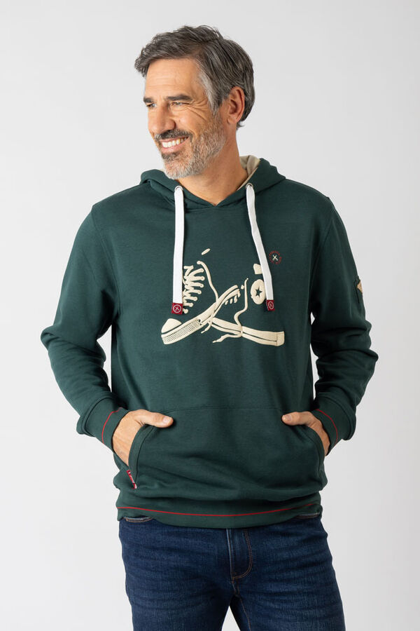 Privata Sweatshirt com capuz e bolsos Verde