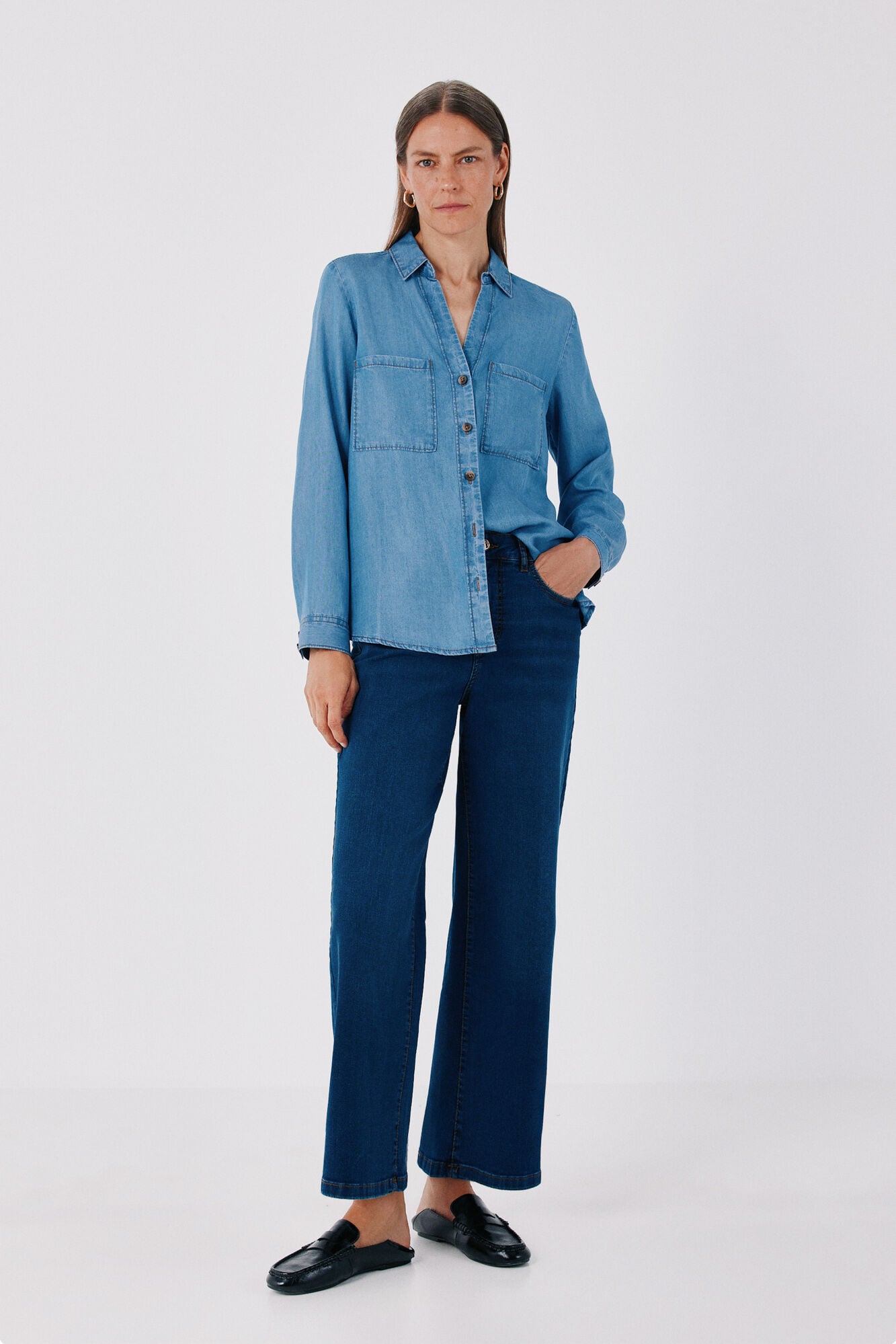 Cortefiel Tencel denim shirt