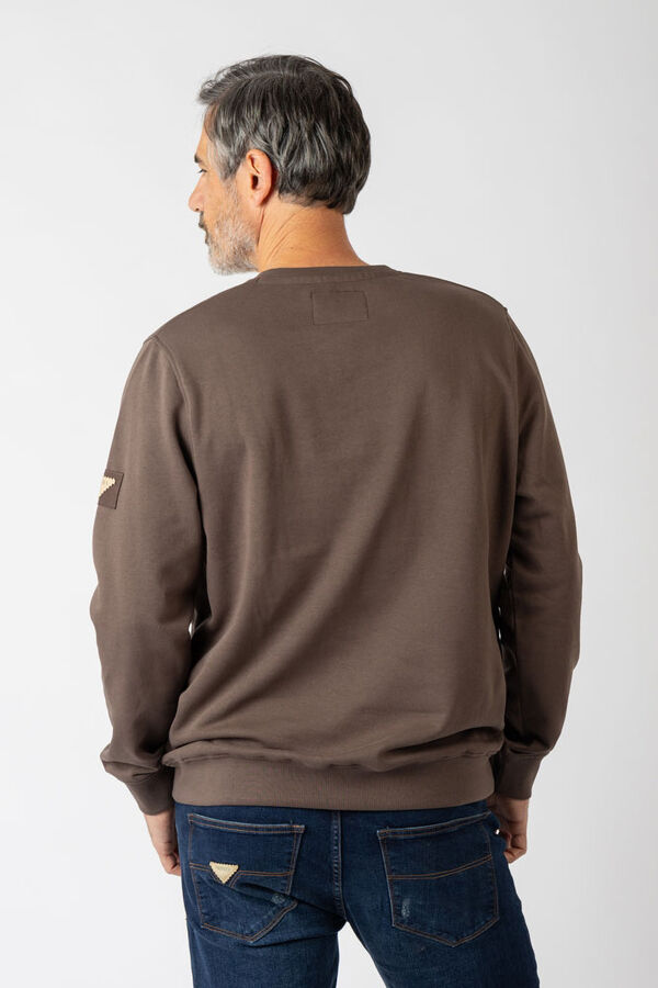 Privata Sweatshirt com gola redonda Castanho