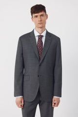 Cortefiel Blazer dynamic gray structure Dark grey