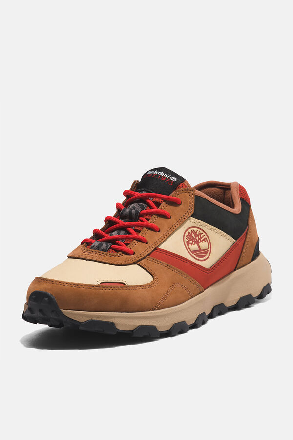 Cortefiel Men's Winsor Trail hiking trainers in grey Camel