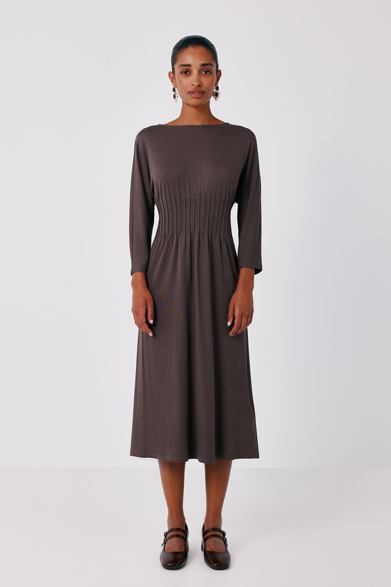 Cortefiel Pleated dress