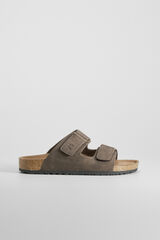 Comfeet Sand&aacute;lia bio de velcro Soft Insock COMFEET Castanho