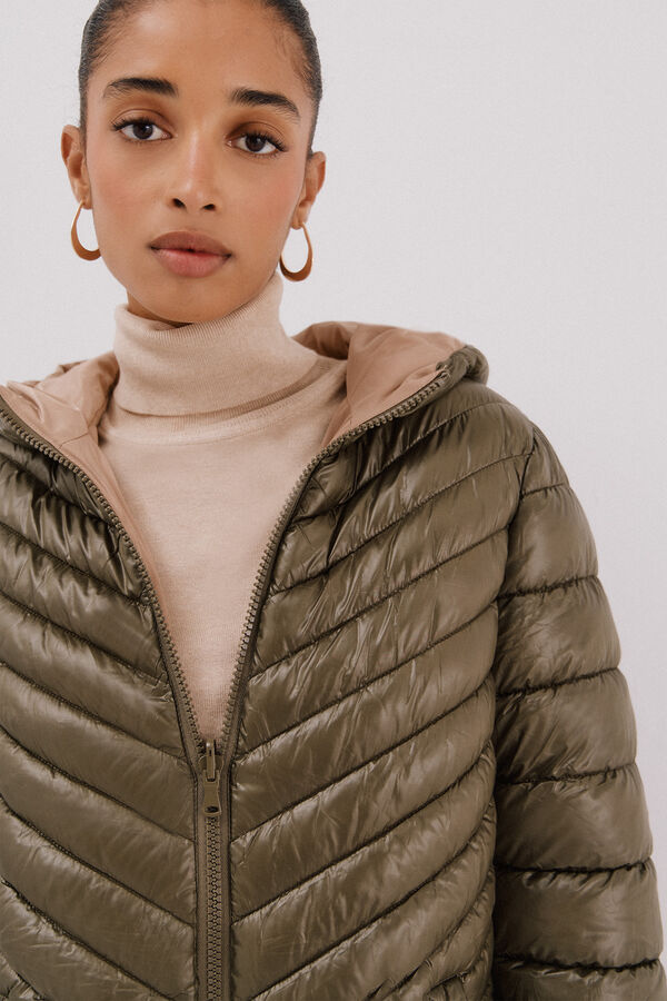 Cortefiel Reversible thermolite® anorak Green