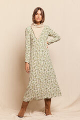 Slowlove Vestido comprido estampado Multicolorido