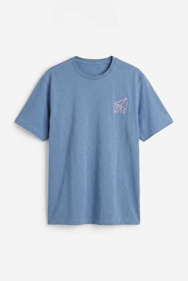 OOTO Small plane T-shirt Blue