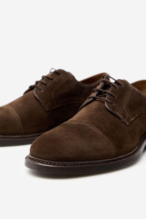 Cortefiel Zapato sport cordones Marr&oacute;n oscuro