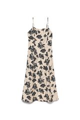 Vero Moda Vestido comprido estampado Tostado