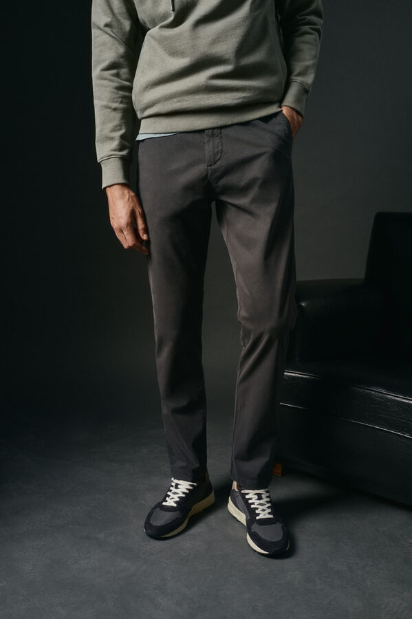 OOTO Calças chino slim Cinzento