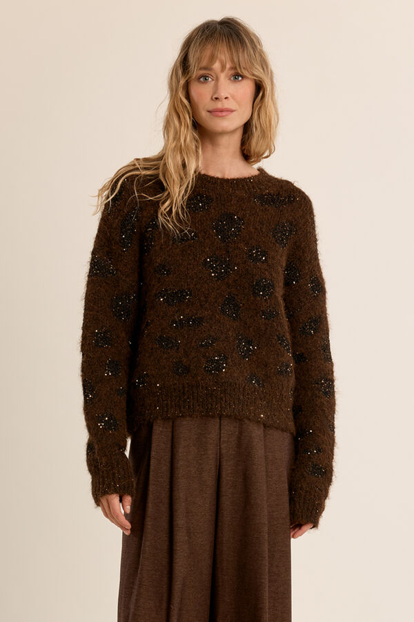 Molly Bracken Camisola com estampado Castanho