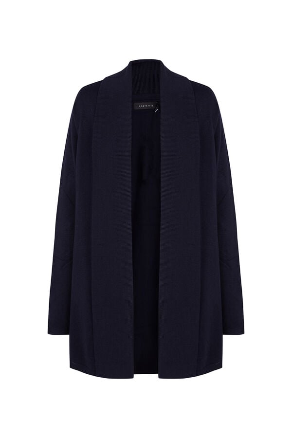 Cortefiel Chaqueta cuello chal Azul marino
