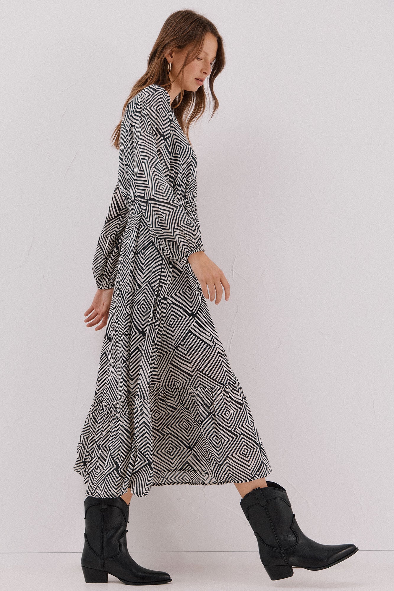 Cortefiel Vestido estampado