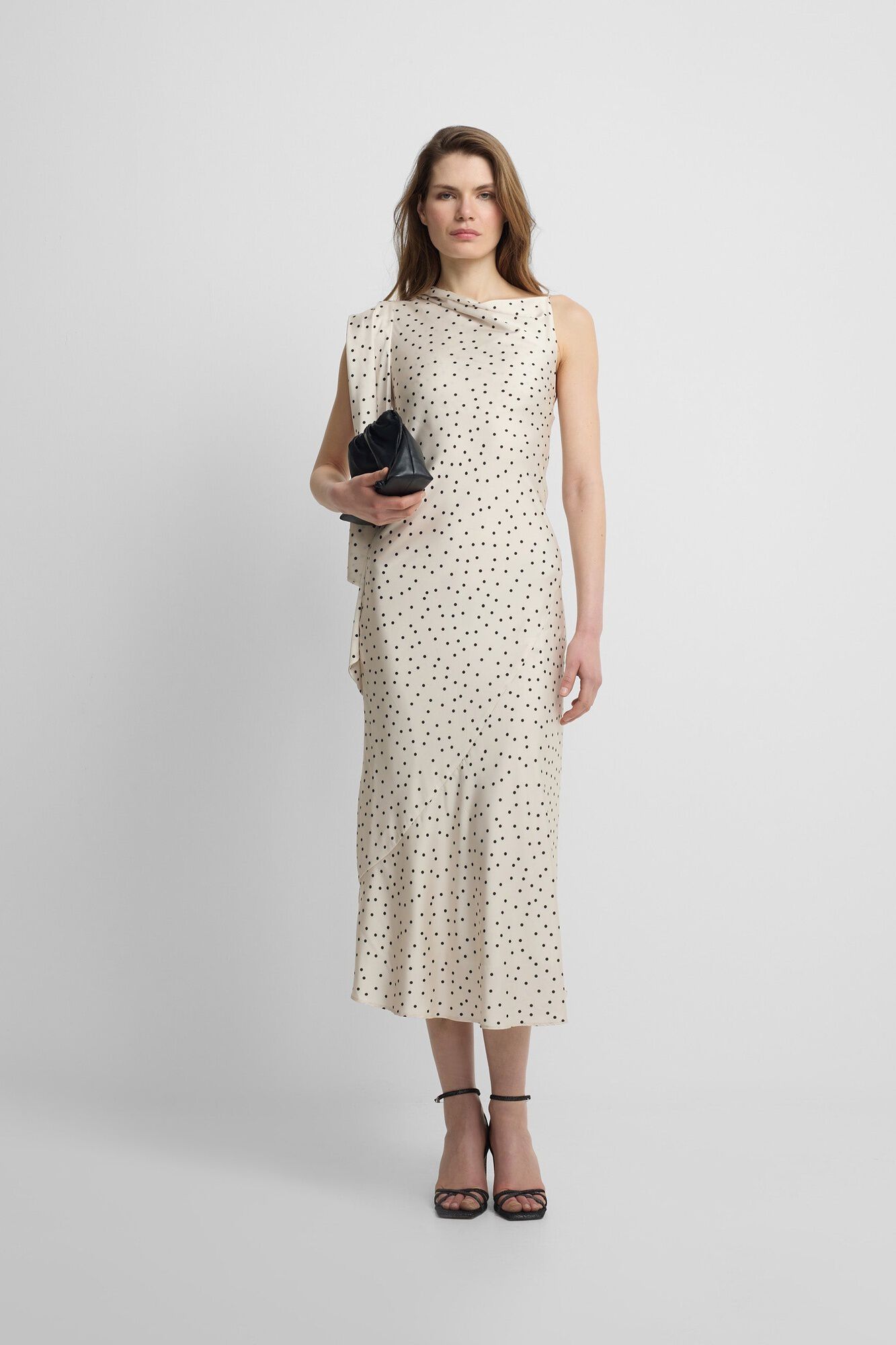 Silbon Vestido de lingerie bolinhas