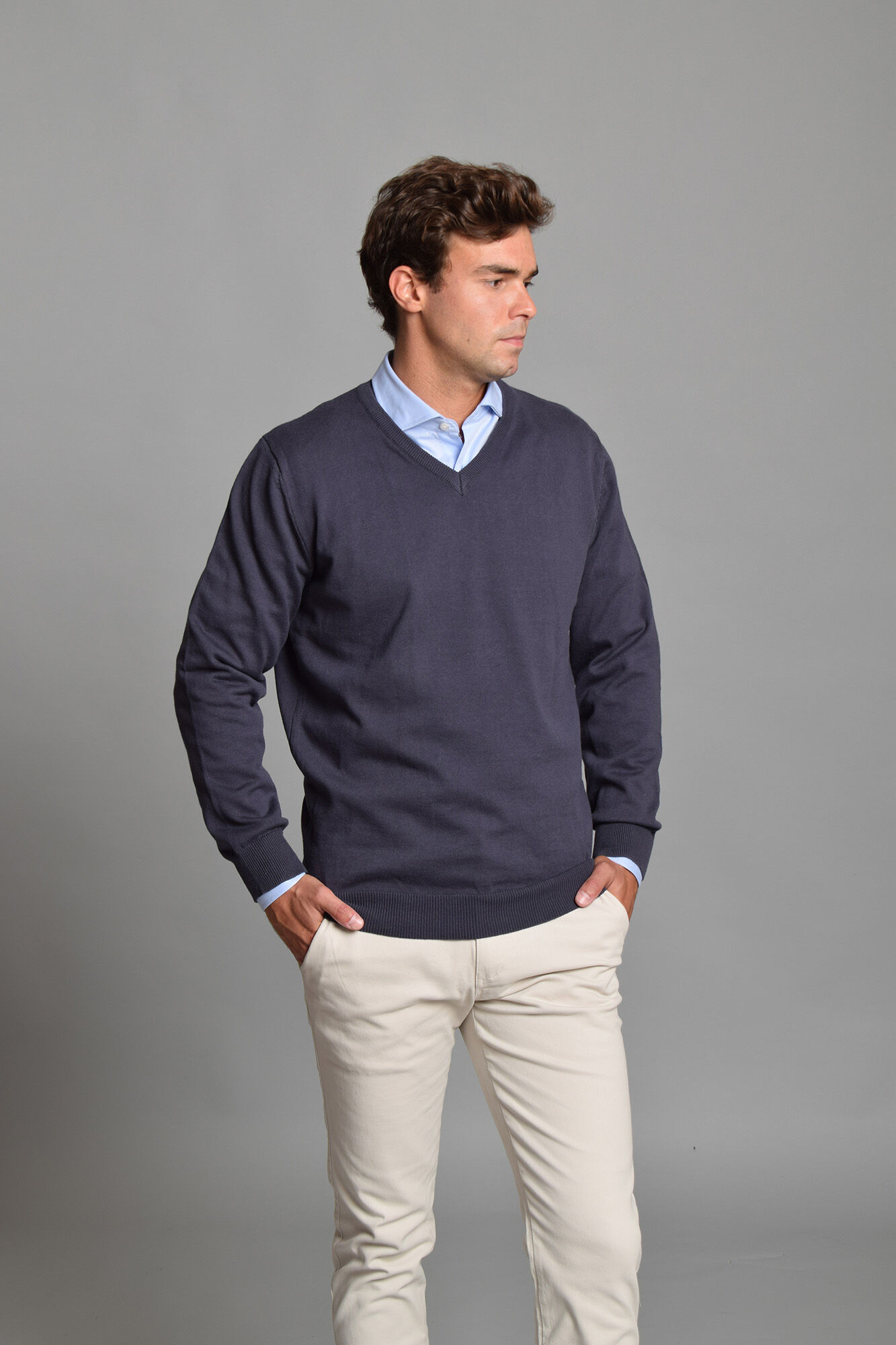 Cloking Camisola com gola em bico