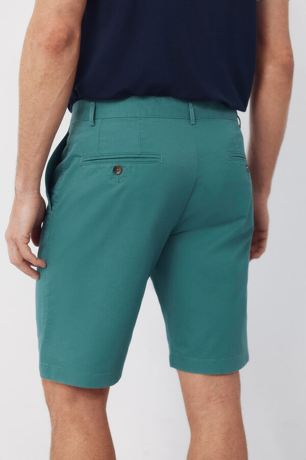 Cortefiel Chino Bermuda shorts Green