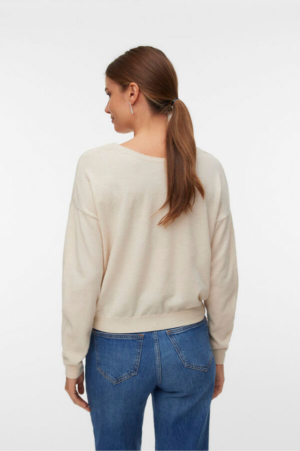 Vero Moda Camisola de malha reversível Tostado