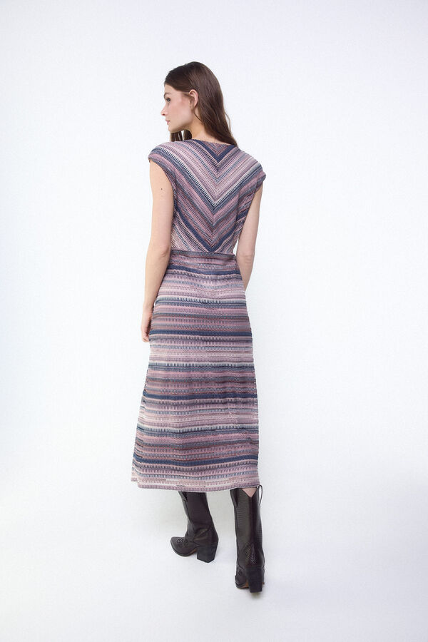 Slowlove Vestido estructura multicolor Multicolour