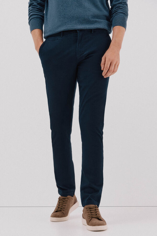 Cortefiel Slim fit chinos Navy