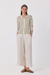 Cortefiel Striped knit jacket Multicolour