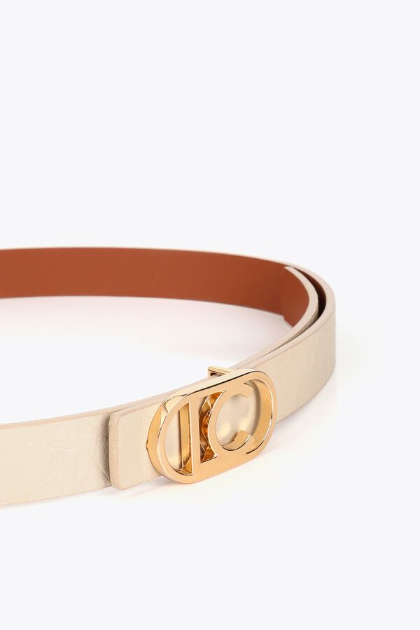 Lola Casademunt Reversible thin belt Camel