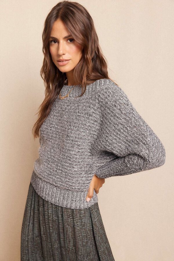 Slowlove Jersey asimétrico Gris