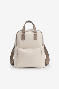 Cortefiel Two-tone backpack Beige
