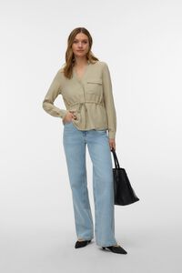 Vero Moda Camisa manga comprida cord&atilde;o ajust&aacute;vel