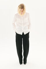 Caroll Camisa Jeanne B 100% seda Ecru
