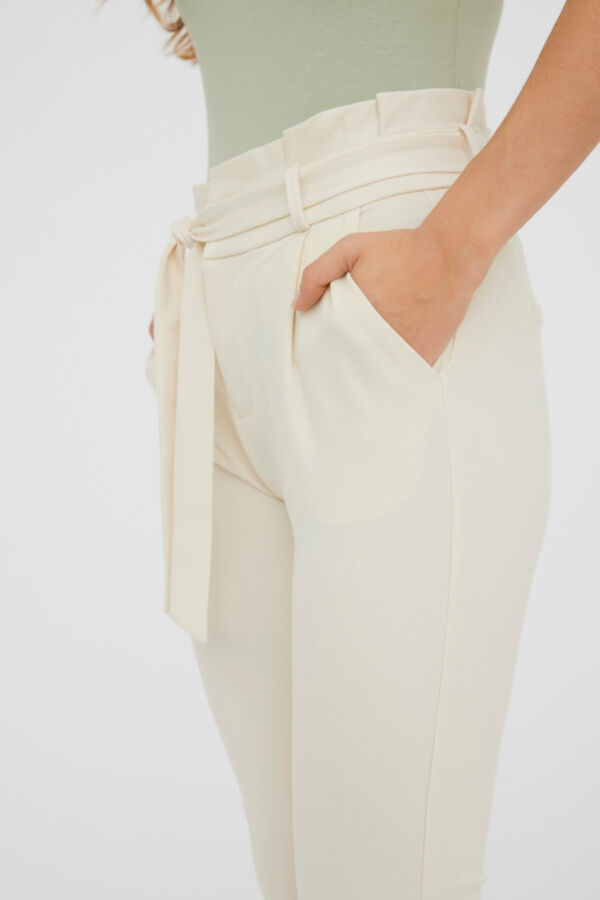 Cortefiel Paperbag trousers Grey