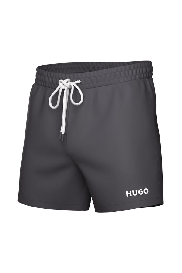 HUGO Fato de banho com logo Cinzento