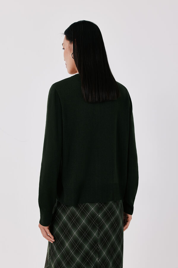 Cortefiel Jacket with neck appliqu&eacute; Kaki