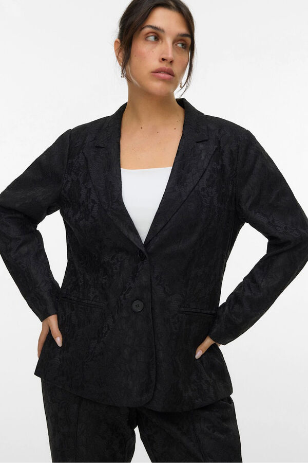 Vero Moda Curve Blazer de renda plus size Preto
