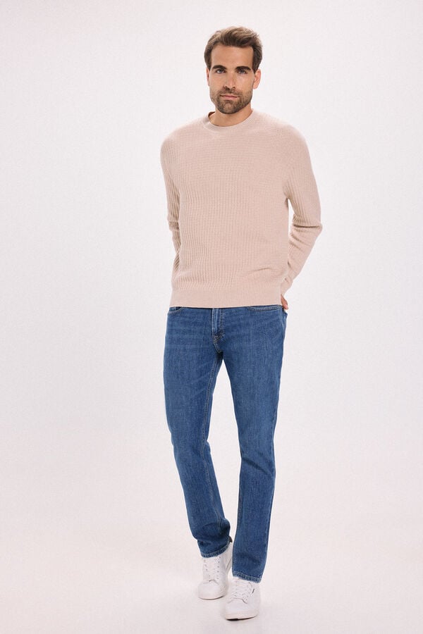 Jack & Jones Camisola básico de malha liso Tostado