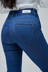 Salsa Jeans Calça jeans cropped Push in Secret Azul