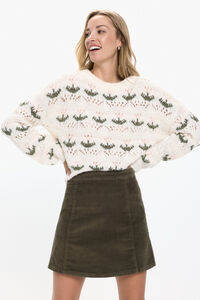Vero Moda Saia curta de veludo cotelê