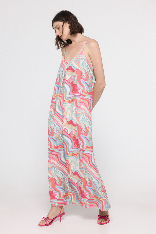 Vero Moda Vestido de alças midi Cinzento