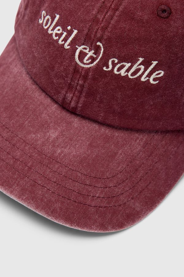 Selected Bon&eacute; de homem com fecho ajust&aacute;vel Vermelho