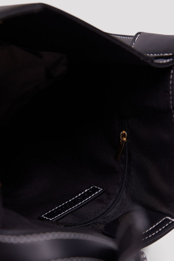 Cortefiel Bolso hombro maxi Negro