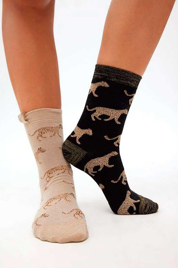 Lola Casademunt Pack calcetines Estampado marrón