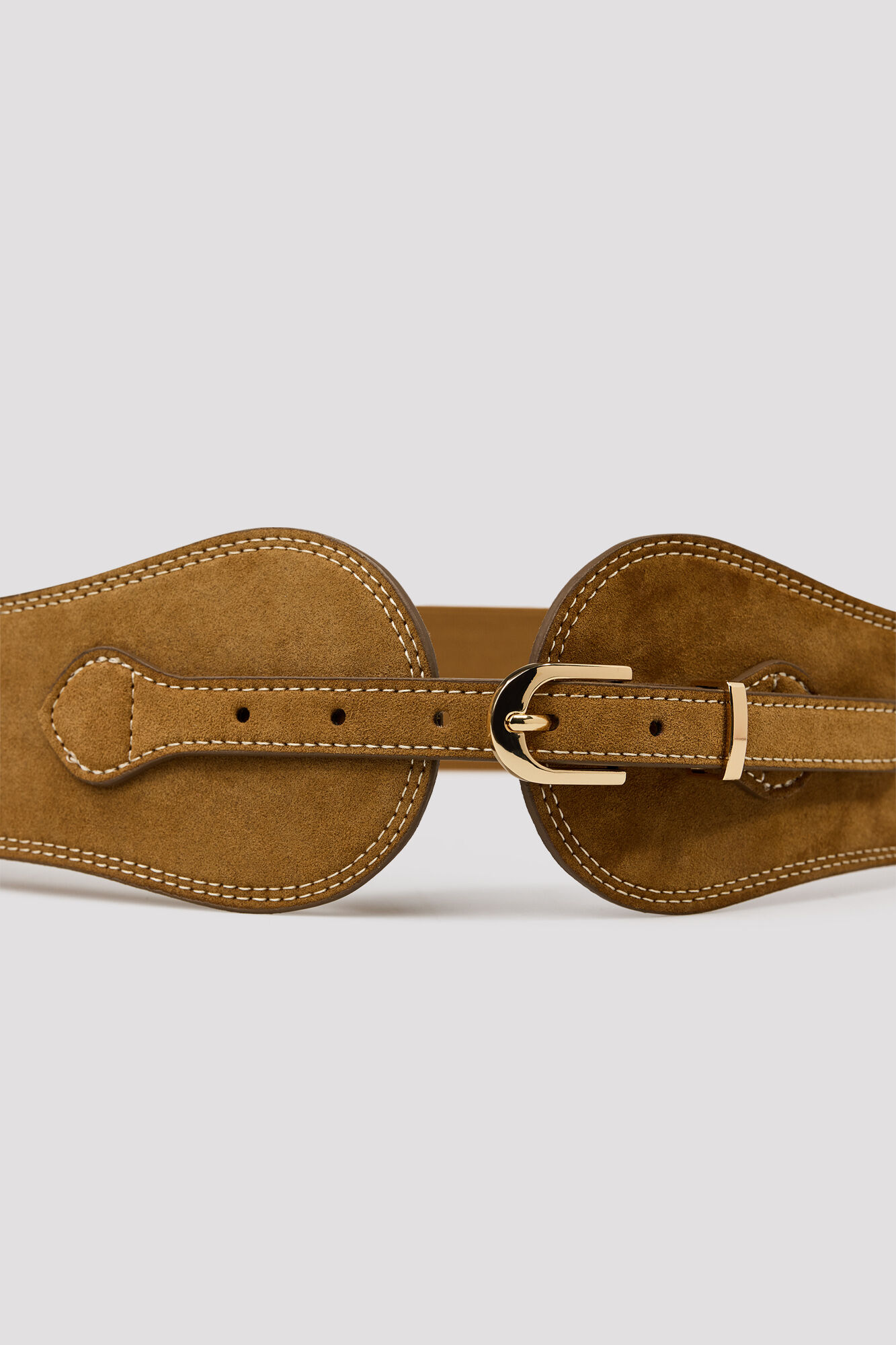 Cortefiel Metal buckle cummerbund Nude