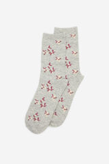 Cortefiel Long sock twigs Grey