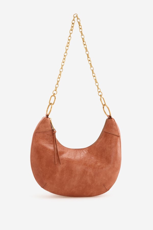 Cortefiel Stockings moon shoulder bag Orange