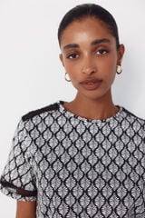 Cortefiel Camiseta com detalhe de bainha Cinzento