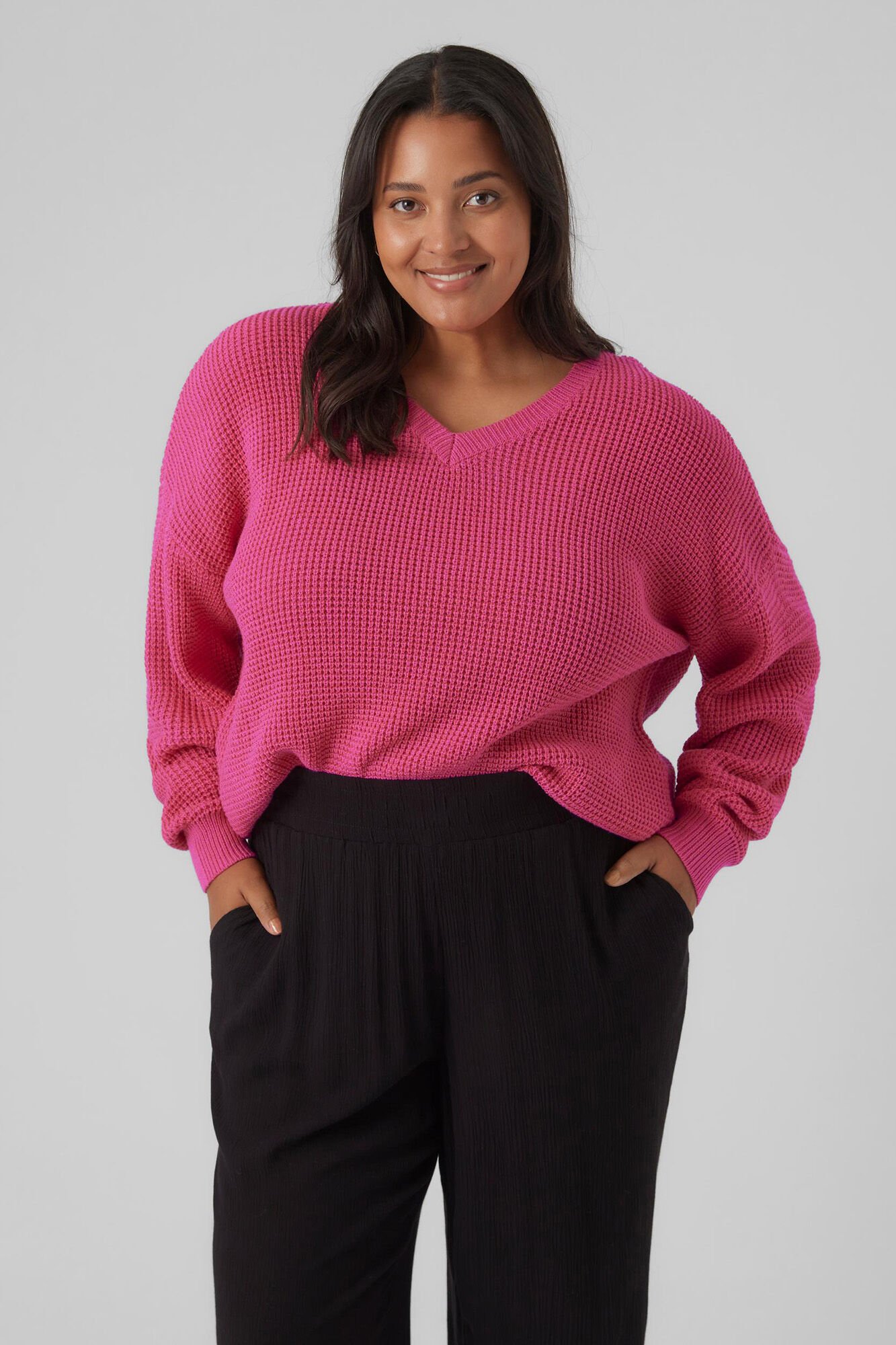 Plus size pink jumper on sale