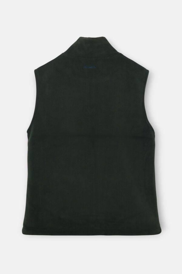 Silbon Colete de polar clássico Verde